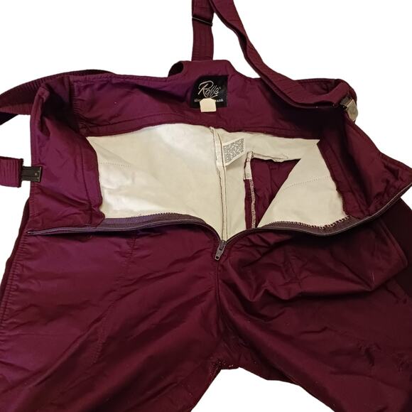Roffe Snow Ski Pants Overalls Sz L Purple Snowbard Winter Snowmobile Ice Lined - Picture 12 of 15